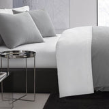 Vera Wang Waffle Pique Duvet Cover Set Cotton 3-Piece Pewter Gray King