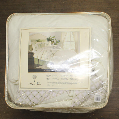 Rose Tree Gwyneth 4-Piece Linen Blend Comforter Set Multi Ivory White King