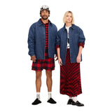 Woolrich X TGT Button-Front Flannel-Lined Denim Shacket 94612511 Blue S
