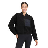 All In Motion Womens High Pile Sherpa Bomber Jacket 94645420 Black M