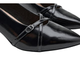 Clarks Kepley Star Pointed Toe Strap Pump Heels 26186876 Black 8M