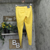 Tommy Hilfiger Solid Mid-Rise Slim-Fit Ankle Pants H55PA803 Deep Maize Yellow 2