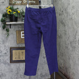 Isaac Mizrahi Live! 24/7 Stretch Icon Ankle Pants A692858 Cadet Navy Blue 12
