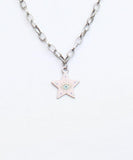 Avenue Howdy Cactus Star Necklaces Silver Gray Multi 17" + 3" 18" + 4" 16" + 3"