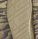 Reaction by Kenneth Cole Woven Bow Square Toe Dress Flats Gold Yellow 5.5M