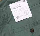 Goodfellow & Co Every Wear 9" Slim Fit Flat Front Chino Shorts Teal Green 40