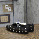 A New Day Sammie Studded Ballet Flats 94462300 Black / Silver 7M
