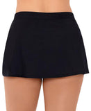 Swim Solutions Womens Swim Skirt Bottom Basic 2820299 Black 10