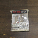 Thermalogic Topsions Room Darkening Curtain Panel Pair Natural Brown 80x63