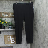 Kasper Womens Pull On Stretch Ankle Pants 10924325 Black XL