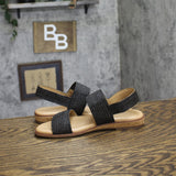 Easy Spirit Lana Double Strap Slingback Sandal SELANA2 Black / Brown 6.5M