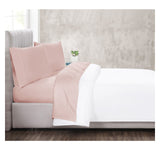 Christian Siriano New York Sateen 3-Piece 300tc Sheet Set Blush Pink Twin XL
