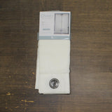 Regal Home Crushed Voile Solid Grommet Sheer Single Curtain Panel White 50x84