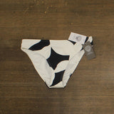Vince Camuto Womens Swim High Cut Bikini Bottom V1D946 Black / White M