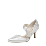 Lifestride Womens Suki Pump Cross Strap E9896S5 Silver Gray 8.5W