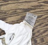 Ramy Brook Womens Ruffle Rachel Bikini  Swim Top C02258002 White L