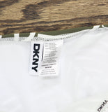 DKNY Halter V-Neck Shirred Tankini Top DIMKS215 Jungle Palm Green M
