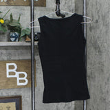 Anvil Womens Ribbed Cheers Boston Graphic Tank Top 1667a0ebf3990e Black M