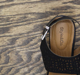 Style & Co. Womens Block Heel Hazleyy Dress Sandals Black / Brown 6.5M