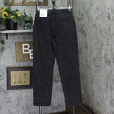 And Now This Womens Distressed Ultra High Rise Straight Jeans Black 29