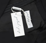 Petal And Pup Sienna Belted Buckle Pleated Collared V Neck Jumpsuit Black L
