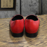 The Tog Shop Womens Vintage Pointed Toe Flats 1673d90b47a035 Red / Black 6M