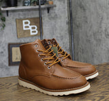 Goodfellow & Co Mens Niles Mock Toe Boots 90971861 Cognac Brown 7