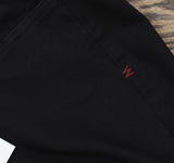 Warp + Weft Womens AMA Jet-Set Stretch Slim Boot-Cut Jeans with Slit Black 8