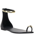 INC International Concepts Womens Georna Sandals Toe Ring 10020636900 Black 8.5M