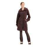 All In Motion Women’s Full Zip Long High Pile Teddy Fleece Jacket Coat Brown S
