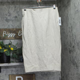 DKNY Womens Pull On Knit Pencil Skirt P2ANQM27 Pebble Brown L