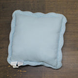 Hudson & Main Reversible Audrey Square Throw Pillow Aqua Blue 16"