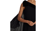 Lauren Ralph Lauren Womens Georgette One-Shoulder Dress 253808477001 Black 2