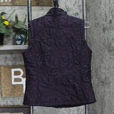 ISIS Womens Fleece Lined Quilted Embroidered Vest 166ffca169fd45 Purple 8