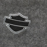 Harley Davidson Mens Fleece 1/4 Zip Kutter Janesville Wisconsin Sweatshirt Gray