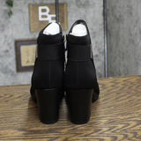 Anne Klein Womens Rina Microfiber Dressy Ankle Boots RINA01F9 Black Multi 10M