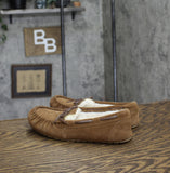 Auden Womens Bria Moccasin Slippers 91309136 Chestnut Brown 7M
