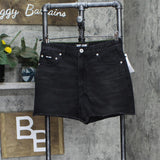 Dkny Jeans Women's Cotton Frayed-Hem Denim Shorts E3EWX825