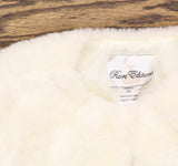 Rare Editions Baby Girls Sherpa Cropped Jacket H868835 White 18 Months