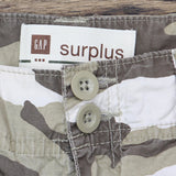 Gap Womens Surplus Capri Woven Lightweight Capri Pants Brown Camo 2