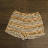 Aqua Women's Lined Crochet Knit Shorts YCGP5912 Brown Multi M