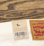 Levi's Womens 501 Original Shorts Jean Jorts Button Fly Disco Nights White 33