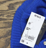 Charter Club Womens 100% Cashmere Embellished Cuffed Beanie Bright Marine Blue