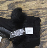 INC International Concepts Womens Studded Faux Fur Cuff Gloves IN2542504 Black M