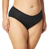 Warners No Pinching No Problems Dig-Free Comfort Waist Hipster Panty Black 2XL