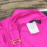 Soluna Womens Buckle-Up Convertible One Piece Swimsuit Cosmopolitan Pink L