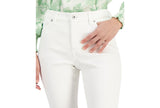 INC International Concepts Mid-Rise Denim Ripped Distressed Skinny Jeans White 8