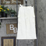 Kids Headquarters Little Girls Cargo Flare Leg Sweatpants Ivory Off White 5