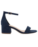 Sugar Noelle Block Heel Dress Sandals SGR-NOELLE 7 Navy Blue 5.5M