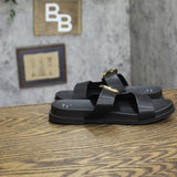 A New Day Womens Meg Sandals 2-Band Buckle 94748246 Black 7M